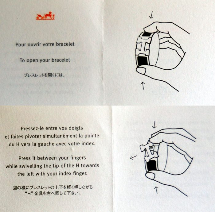 Harga gelang Hermes asli instruction
