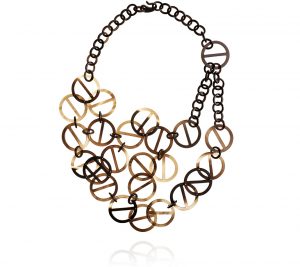 Hermes horn necklace h