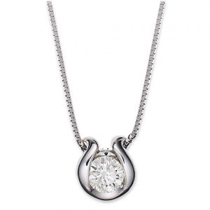 Kalung emas putih cantik diamond