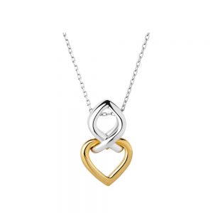 Kalung love gold heart