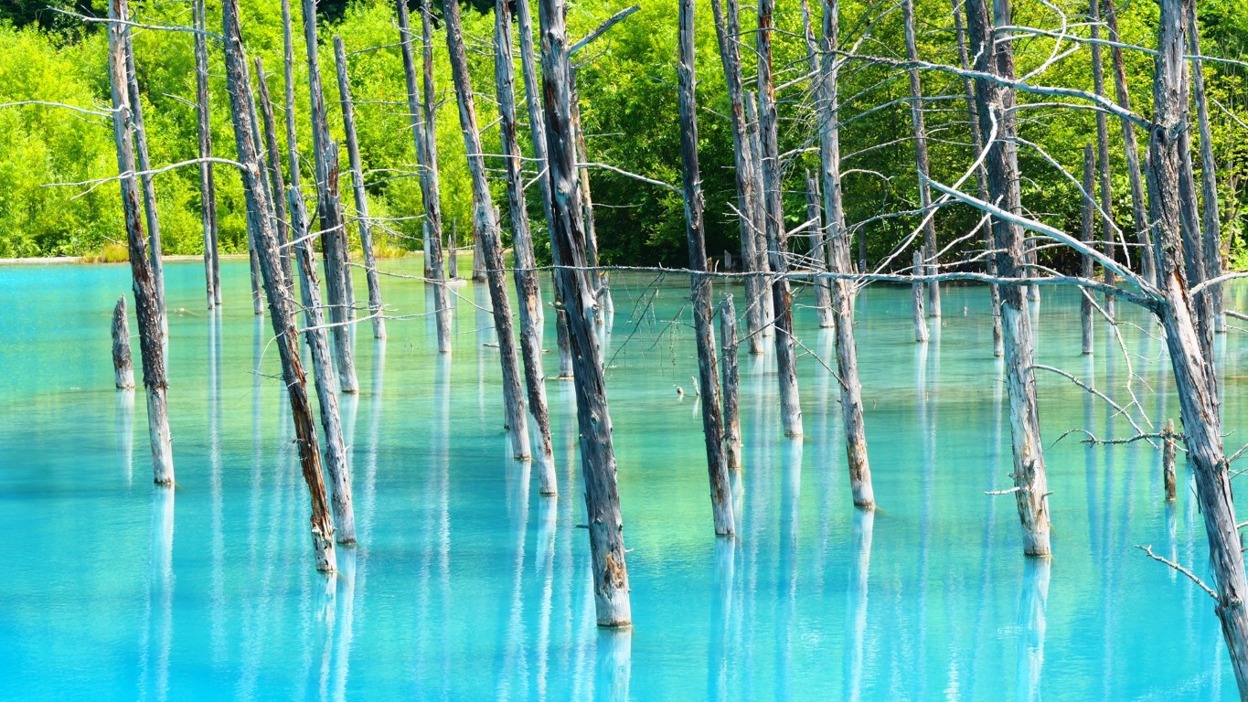 blue pond hokkaido