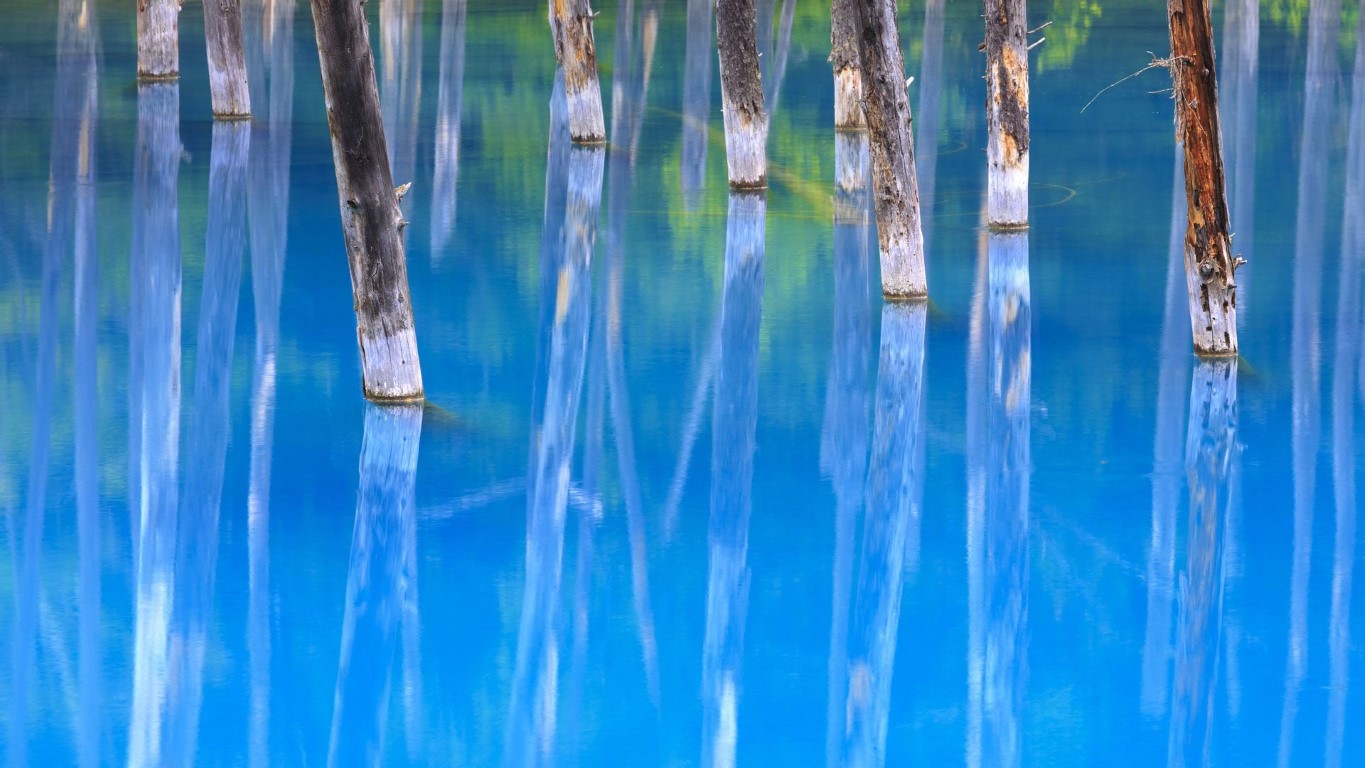 blue pond hokkaido